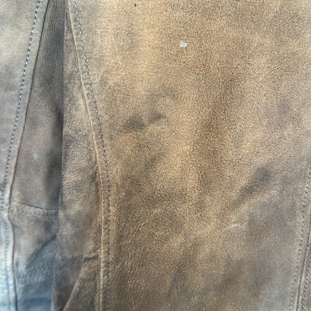 BUFFALO David Bitton brown leather jacket - sz L - Picture 10 of 14